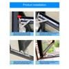 I-EASYDWW Window Hinges, Casement Winodw Hinges, Window Stays, Window Latch
