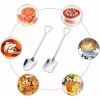 SANBREVE Juego De Cucharas De Postre En Forma De Pala,