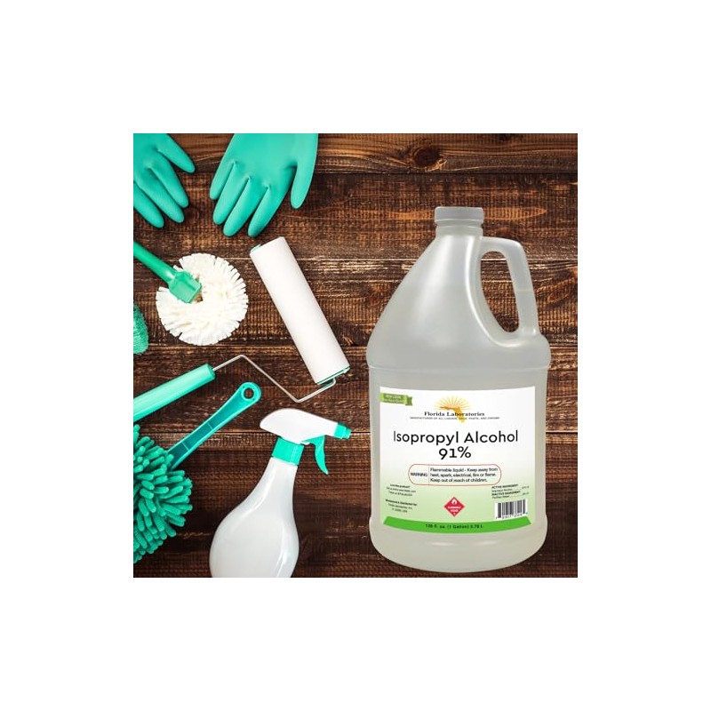 Isopropyl Alcohol Grade 91% - 4 Gallon - Made in