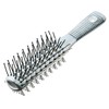 Comair 3020647 Tunnel Valve Brush Double-Sided Silver Grey