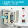 Ulinlo Pouly 3-Inch Dual Flush Valve Replacement Kit;with Metal Tool