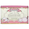 New English Teas Pink Tea Party Tea Tin with 40