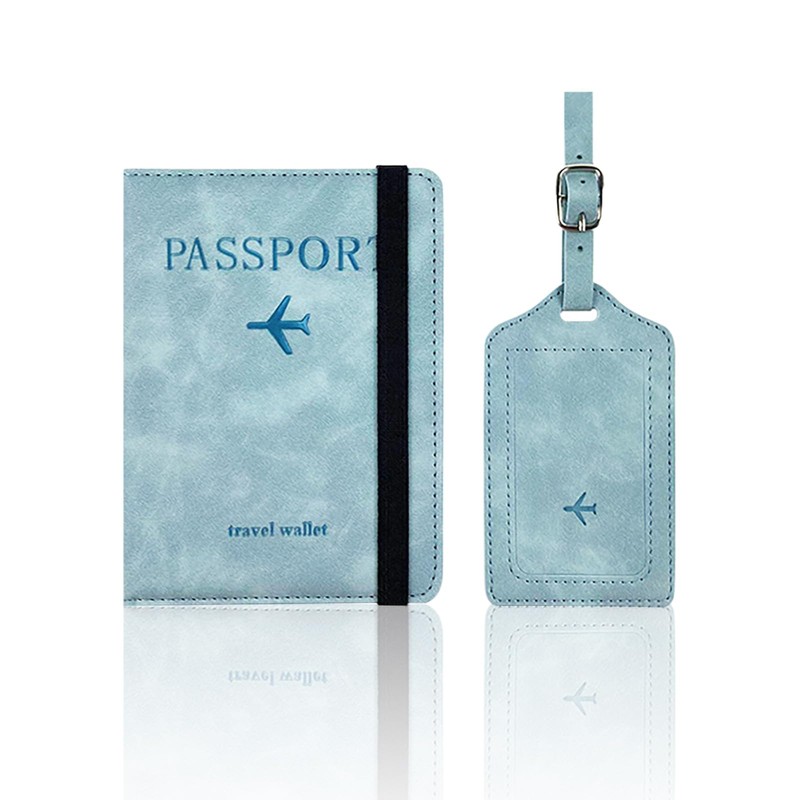 FZSECRIU Passport Holder, blue, Modern