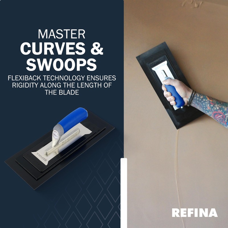 REFINA PLAZIFLEX Plastering Trowel -12" x 5.5" (300mm x 140mm)