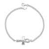 Better Jewelry .925 Sterling Silver Anklet (10, Ankh Cross)