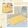 Floral Bath Mat Super Absorbent Bath Rug Non Slip Machine
