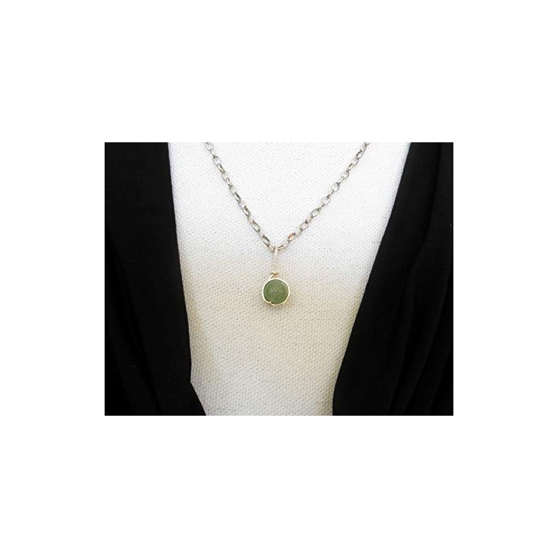 Pendant Tendre Premium Gemstone Aventurine - High-Quality and Durable Silver