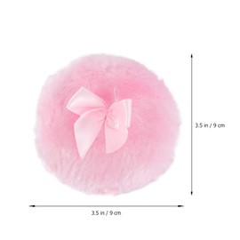 FOMIYES 6pcs Plush Powder Puff Hair Talcum Powder Puff Adult Use Soft and Comfortable Lovely Bowknot Design for Prickly Heat Application