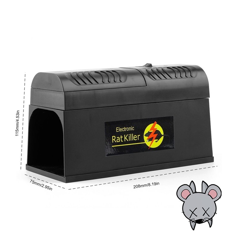 Electric Rat Trap Mouse Killer Intelligent High Voltage Trigger Indoor