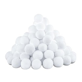 45 Pieces 5cm Christmas Fake Snowball Indoor Realistic Xmas Snowball Fight Game Fake White Elf Christmas Snowballs for Xmas Trees, Home Decoration, Children’s Indoor Snow Fights, Festive Countdown Fun