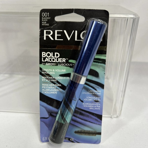Revlon 001 Blackest Black Grow Luscious Bold Lacquer Mascara Volume