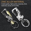 2 Pcs Metal Keychain - Quick Release Keyring For Men