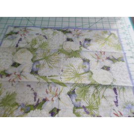 Caspari Two Decorative Hostess Napkins for Decoupage "White Blooms"