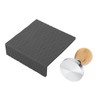 Coffee Tamper Set 58mm Beech Handle Coffee Hammer Embossed Tamping