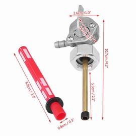 EVGATSAUTO Gas Fuel Tank Tap Shift Valve Suitable for CB350 CB 400 CB750 CB900 CX500 CX500C CX500D Fuel Tank Switch Valve Tap