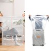 32x42 Inch Extra Large Clear Drawstring Plastic Bags 3 Pack(4