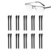 Zucosue 10 Pairs Clear Silicone Temple Tips, Soft Ear Grips