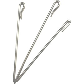 Banika Salai(Baaz) for Turban/Pagg | Assorted Sizes Steel (Steel Hook, Pack of 3)