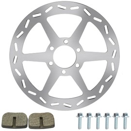 YOXUFA 180mm Mini Bike Disc Brake Rotor with Pads Replacement for Baja Doodle Bug DB30 CT100U CC100X 97cc 98cc 100cc Engine Motovox MBX10 MBX11 Mega Moto 80cc 105cc RT100 Mini Bike Powersports Parts