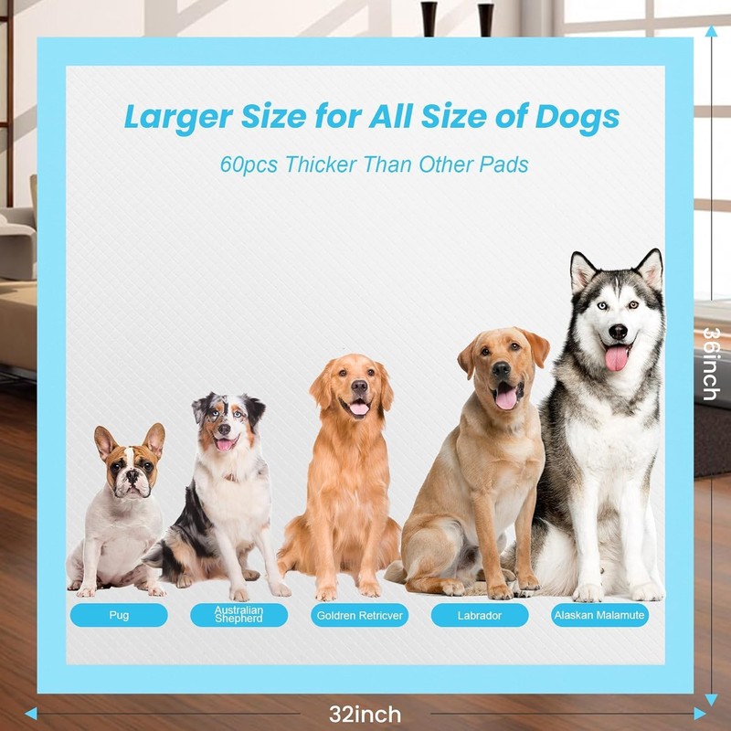 Puppy Pee Pads for Dogs - 32"x36" Extra Large, 14