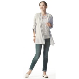 Selvan Awning Wind Roll Up Cardigan Gray M-L