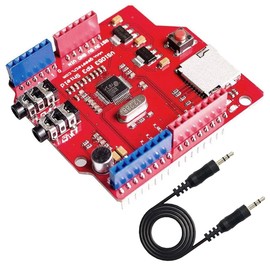 DAOKI VS1053 VS1053B TF Card Stereo Audio MP3 Player Record Decode Development Board Module for Arduino with 3.5mm Audio Jack Cable