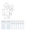 ABA Beul 15066.004.2 Angle 45° Male / Female Thread Brass