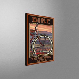 Bike The Biltmore Estate Asheville North Carolina Giclee Archival Canvas Print Wall Art Décor for Home & Office from Travel Artwork by Artist Paul A. Lanquist 12" x 18"