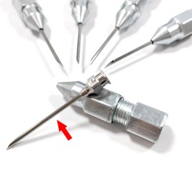 Unbranded 5x Grease Gun Needle Tip Gun Mouth Adapter Needle Grease Head Nozzle Hose Tube