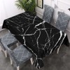 Walmsco Tablecloth Black White Marble Decor For Dining Room Kitchen