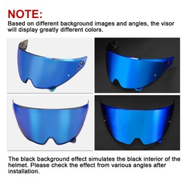 PSLER Atlas 3.0 4.0 Helmet Visor Atlas 4.0 Face Shield Atlas 3.0 Tinted Visor Replacement for Atlas 3.0 4.0,Deep Blue