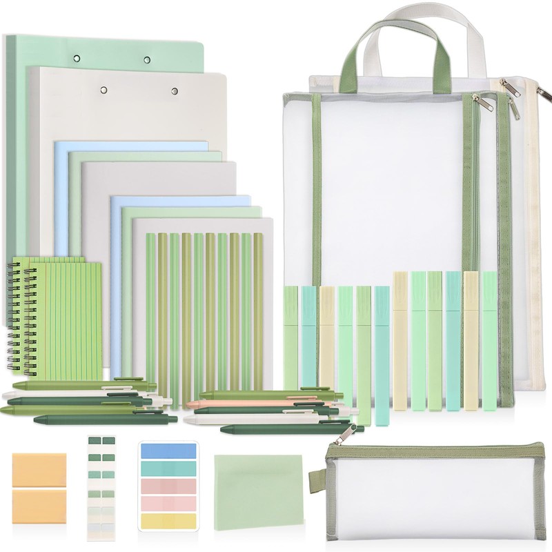 Colarr 54 Pcs Cute Notebook Stationery Set for Women, Bible
