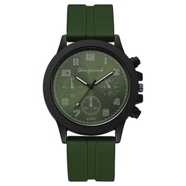 Weicam Unisex Simple Silicone Band Analog Quartz Wristwatches Sport Watch (Green)