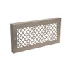 SteelCrest Bronze Series Victorian Rectangular Baseboard Grille - Silver (14"