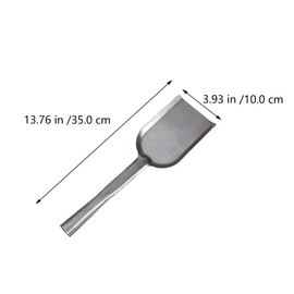 Cabilock 2Pcs Long Ash Handheld BBQ Charcoal Ash Poker Scoop Oven Ash Mini Dust Pan for Wood Stoves Campire Fireplace