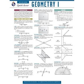 Geometry 1 - REA's Quick Access Reference Chart (Quick Access Reference Charts)