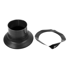 Bass Drum Enhancer ABS Sturdy Drum Bass Effect Amplifier with Port Hole Protector WP06 Black