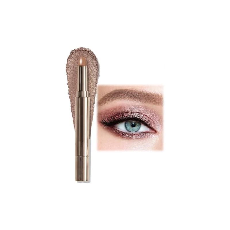 Barra de sombra de ojos impermeable con esponja mezcladora