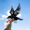 Vkyipg Raven Acrylic Window Wall Decor Stained Hanging Pendant for