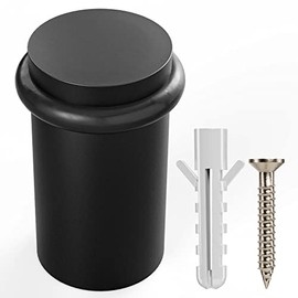 NYCO - Tope de Puerta de Piso Cromado - Elegantes Topes de Puerta Modernos de Acero Sólido para Trabajo Pesado - Tornillo de Anclaje para Montaje en P