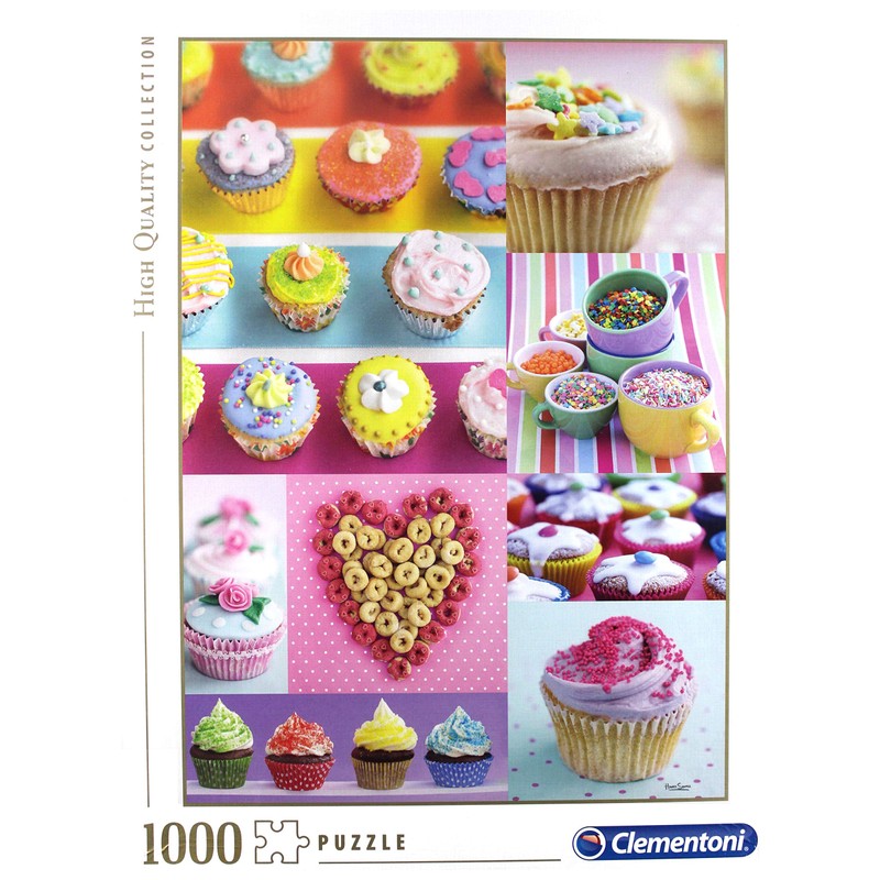 Clementoni 39419 Clementoni-39419-High Quality Collection-Sweet donuts-1000 Pieces, Multi-Colour