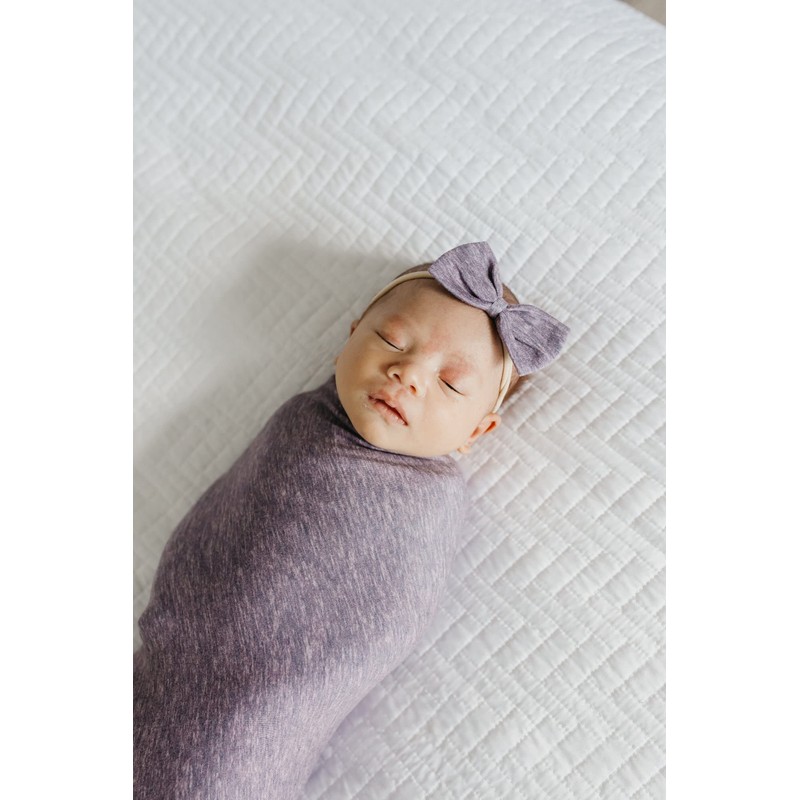 Copper Pearl Bowtie Baby Bow Violet
