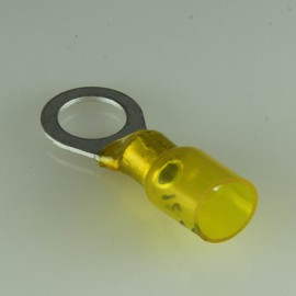 12-10 Ga. Heavy Duty Heat-Shrink Ring Terminals, 3/8" Stud - (Pack of 10)