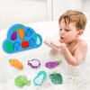 Baby Bath Toys, 100% Silcone Mold Free Vegetable Bath Toys,