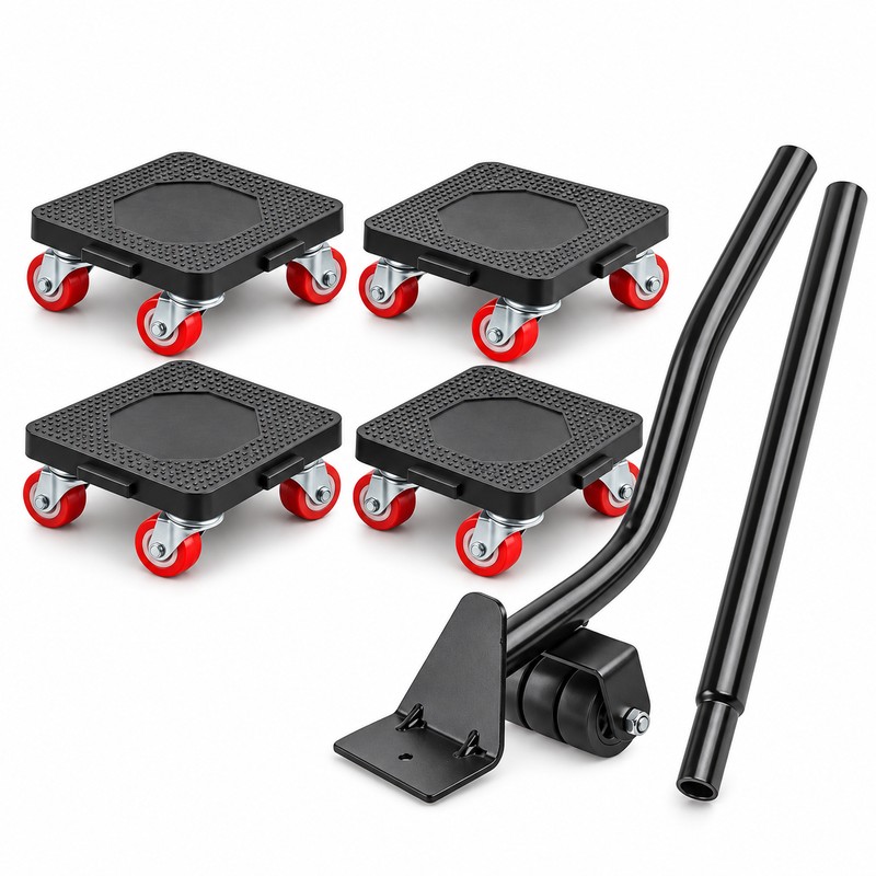 6-Piece Furniture Mover Tool Set with Lifter, Extension Bar and