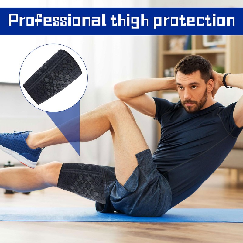 Hamstring Compression Sleeve,1 Pcs Thigh Compression Sleeve,Adjustable Hamstring Support for