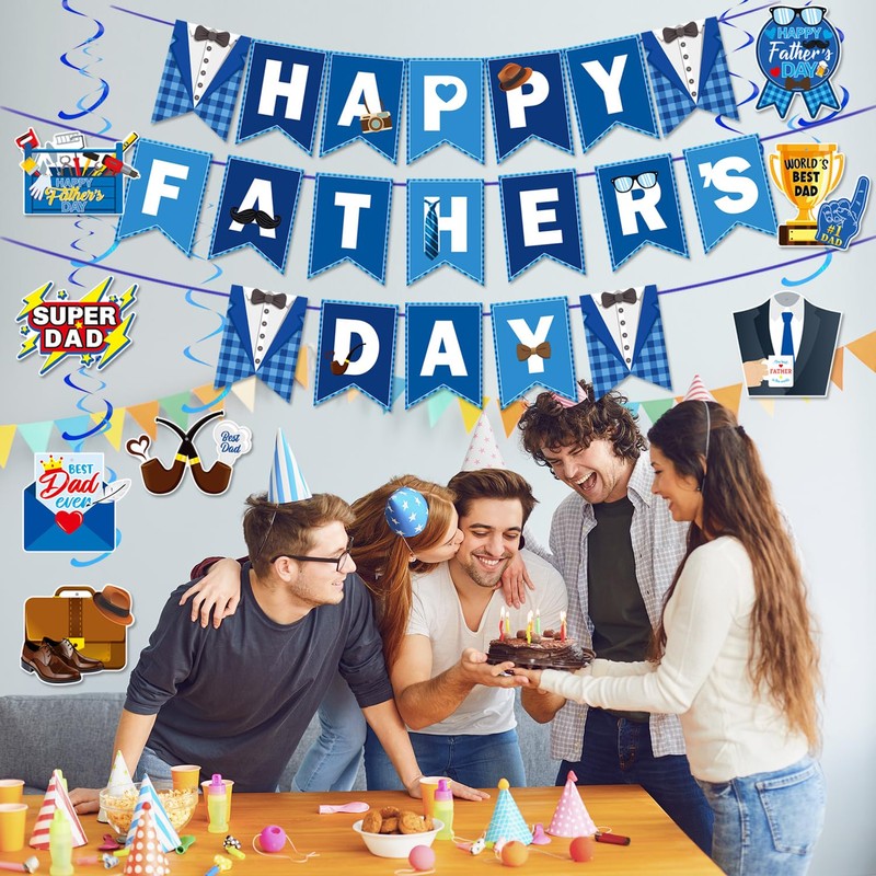 Happy Fathers Day Decorations Happy Father's Day Banner Fathers Day