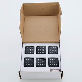 RANDOM Matte Black Shower Body Spray Jets,Brass Square Shower Body Sprayer Spa Massage Showerhead Side Wall Mount Nozzles,6 pcs