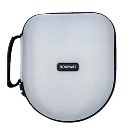 Homvare Hard Headphone Case Travel Bag with Handle and Wire Storage, Compatible with Sony, Behringer, Audio-Technica, JBL, Xo Vision, Bose, Beats - Large, Grey