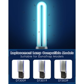 PACETAP 3 Pack 9W Bulbs 21050 Replacement Compatible with DynaTrap Models DT3009, DT3019 and DT3039, U Shape Replacement Bulbs Light for DynaTrap